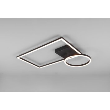 Reality Verso Plafondlamp LED Zwart, 1-licht