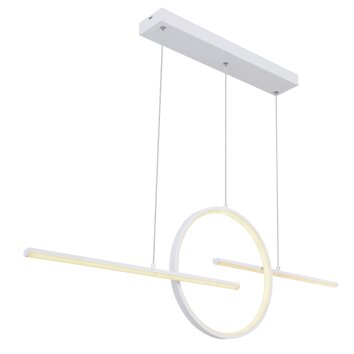 Globo BARRAL Hanger LED Wit, 1-licht, Afstandsbediening