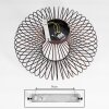 Wemude Plafondlamp Koperkleurig, Zwart, 1-licht