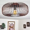 Wemude Plafondlamp Koperkleurig, Zwart, 1-licht