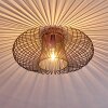Wemude Plafondlamp Koperkleurig, Zwart, 1-licht