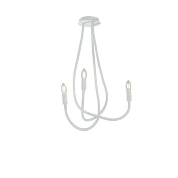 Lutec Lover Plafondlamp Wit, 3-lichts