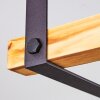 Maladera Plafondlamp Hout licht, Roest, Zwart, 1-licht