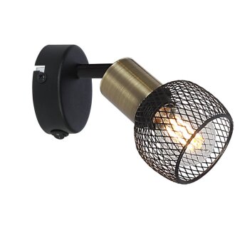 Globo FIASTRA Plafondlamp Zwart, 1-licht