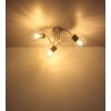 Globo LUISE Plafondlamp Wit, 3-lichts