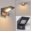 Matlava Buiten muurverlichting LED Antraciet, Wit, 1-licht, Bewegingsmelder