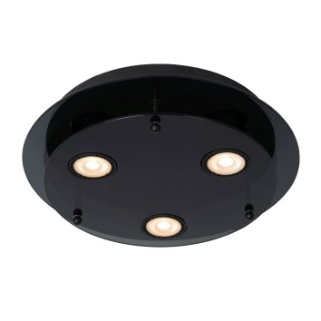 Lucide OKNO Plafondlamp Zwart, 3-lichts