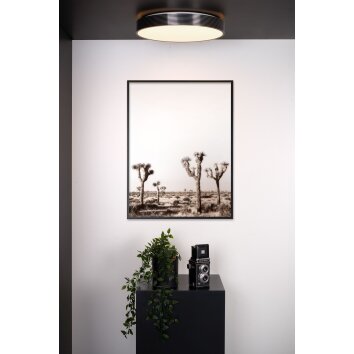 Lucide MALIN Plafondlamp LED Zwart, 1-licht