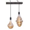 Globo CANESO Hanger Zwart, 4-lichts