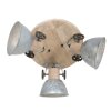Steinhauer Gearwood Plafondlamp Bruin, Nikkel mat, 3-lichts