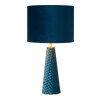 Lucide VELVET Tafellamp Blauw, Messing, 1-licht
