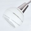 Warga Plafondlamp LED Nikkel mat, 3-lichts