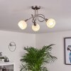 Warga Plafondlamp LED Nikkel mat, 3-lichts