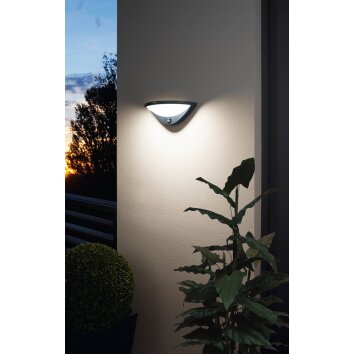 Eglo BELCREDA Muurlamp LED Antraciet, 1-licht, Bewegingsmelder