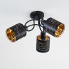 Bathinda Plafondlamp Zwart, 3-lichts