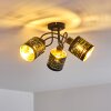 Bathinda Plafondlamp Zwart, 3-lichts