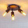 Ajaccio Plafondlamp Zwart, 3-lichts