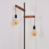 Aarhus Staande lamp Hout donker, Zwart, 2-lichts
