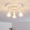 Baripada Plafondlamp Wit, 3-lichts