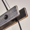 Aarhus Hanglamp Hout donker, Zwart, 4-lichts