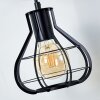 Gainesville Muurlamp Hout licht, Zwart, 1-licht