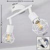 Baripada Plafondlamp Wit, 2-lichts