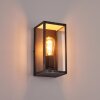 Hamra Buiten muurverlichting Zwart, Zilver, 1-licht