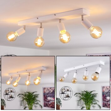 Tulla Plafondlamp Wit, 4-lichts