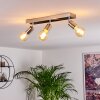 Tulla Plafondlamp Nikkel mat, 3-lichts