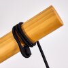 Taheramo Hanglamp Hout licht, Zwart, 3-lichts