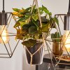 Taheramo Hanglamp Hout licht, Zwart, 3-lichts