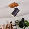 Zuoz Plafondlamp Hout licht, 1-licht