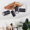 Zuoz Plafondlamp Hout licht, 4-lichts
