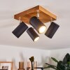 Zuoz Plafondlamp Hout licht, 4-lichts