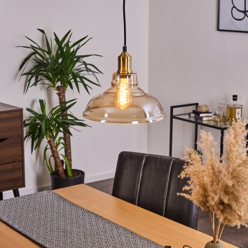 Nanao Hanglamp Messing, 1-licht