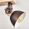 Orny Plafondlamp Bruin, Hout licht, 4-lichts