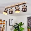 Orny Plafondlamp Bruin, Hout licht, 4-lichts