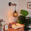 Sunasau Muurlamp Hout licht, Zwart, 1-licht