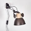 Orny Muurlamp Bruin, Hout licht, 1-licht