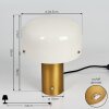 Guicia Tafellamp Goud, Messing, 1-licht