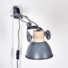 Orny Muurlamp Grijs, Hout licht, 1-licht