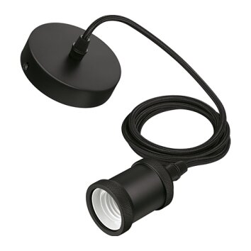 Philips Cord Hanglamp Zwart, 1-licht