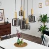 Maliali Hanglamp Goud, Messing, Zwart, 5-lichts