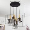Maliali Hanglamp Goud, Messing, Zwart, 5-lichts