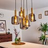 Maliali Hanglamp Goud, Messing, Zwart, 5-lichts