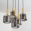 Maliali Hanglamp Goud, Messing, Zwart, 5-lichts