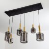 Maliali Hanglamp Goud, Messing, Zwart, 6-lichts
