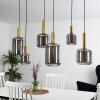 Maliali Hanglamp Goud, Messing, Zwart, 6-lichts