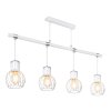 Globo MAIDA Hanger Chroom, Wit, 4-lichts