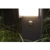 Lutec QUBO Padverlichting LED Antraciet, 1-licht, Bewegingsmelder